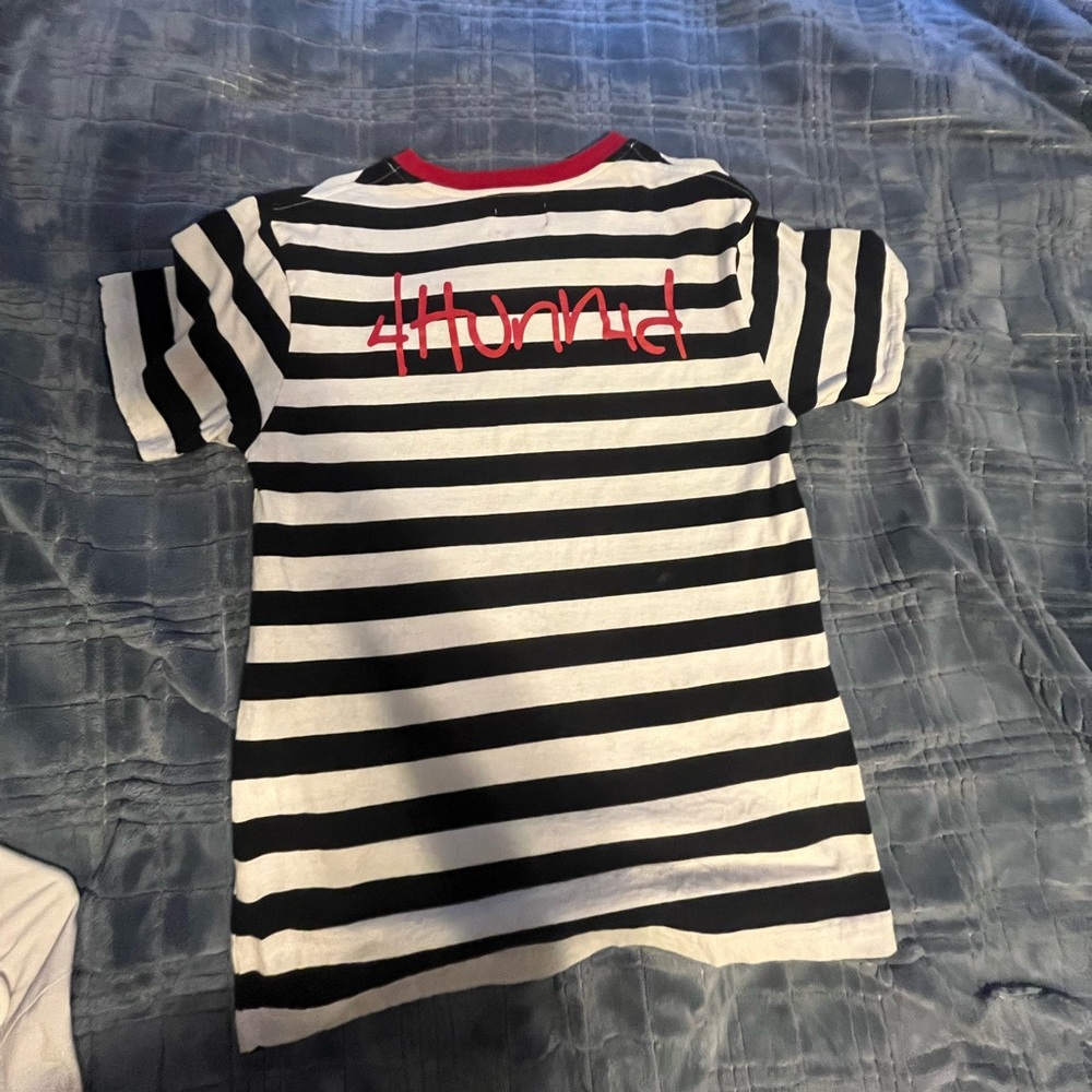 4 Hunnid Striped Tee